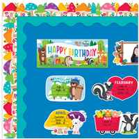 Woodland Friends Jumbo Mushroom Border NEW!