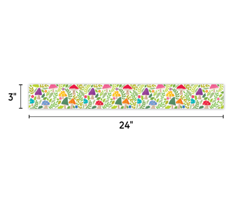 Woodland Friends Mushroom Medley Border NEW!