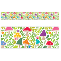 Woodland Friends Mushroom Medley Border NEW!