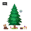 Creative Teaching Press Woodland Friends Jumbo Pine Tree Bulletin Board