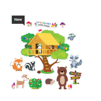 Copy of Woodland Friends Jumbo Pine Tree Bulletin Board