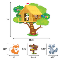 Copy of Woodland Friends Jumbo Pine Tree Bulletin Board