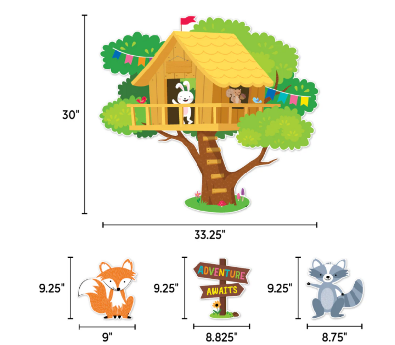 Copy of Woodland Friends Jumbo Pine Tree Bulletin Board