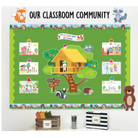 Copy of Woodland Friends Jumbo Pine Tree Bulletin Board