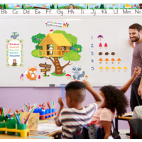 Copy of Woodland Friends Jumbo Pine Tree Bulletin Board