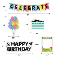 Copy of Woodland Friends Happy Birthday Mini Bulletin Board