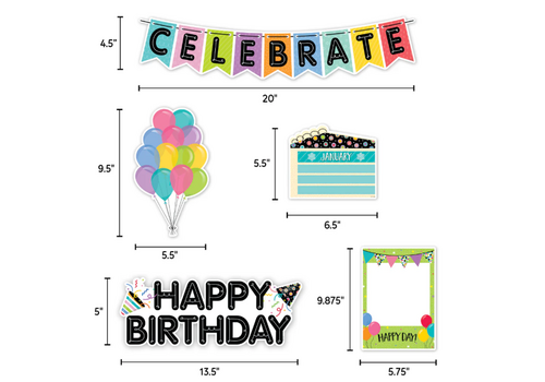 Creative Teaching Press Copy of Woodland Friends Happy Birthday Mini Bulletin Board