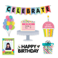 Copy of Woodland Friends Happy Birthday Mini Bulletin Board