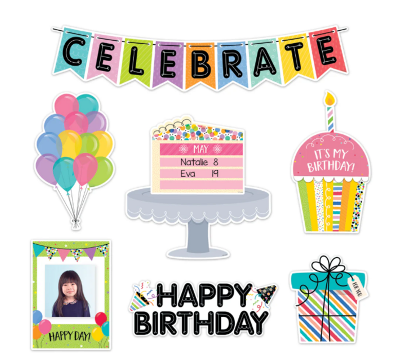 Copy of Woodland Friends Happy Birthday Mini Bulletin Board