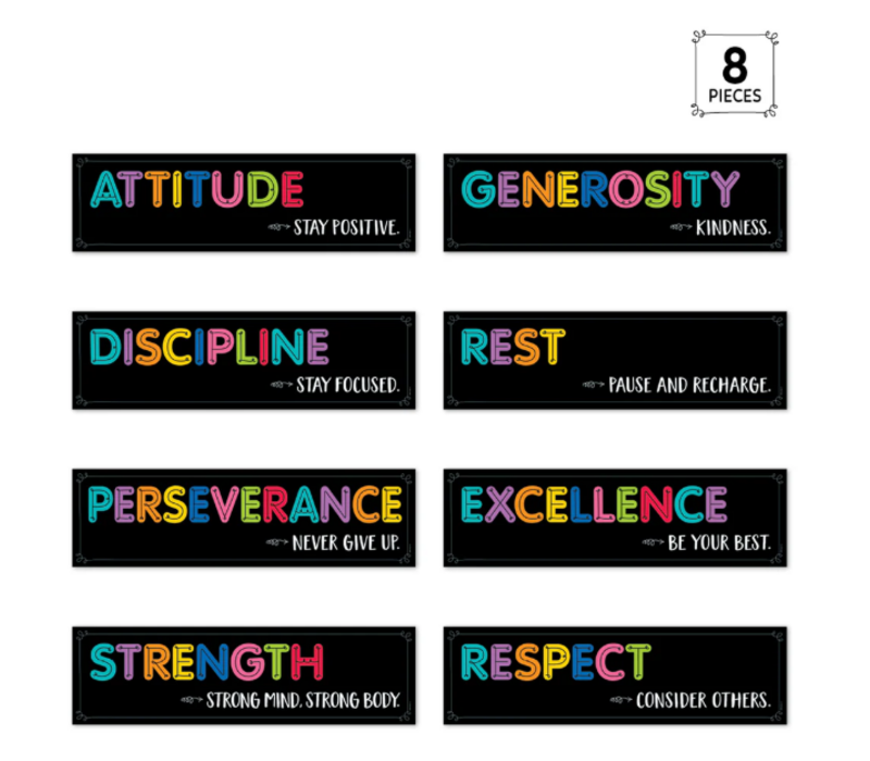 Core Decor Mindset Motivation Mini Bulletin Board