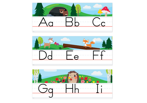 Creative Teaching Press Woodland Friends Alphabet Line Bulletin Board