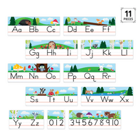 Woodland Friends Alphabet Line Bulletin Board