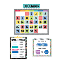 Core Decor Pattern Play Calendar Set Bulletin Board