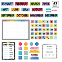 Core Decor Pattern Play Calendar Set Bulletin Board