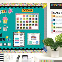 Core Decor Pattern Play Calendar Set Bulletin Board