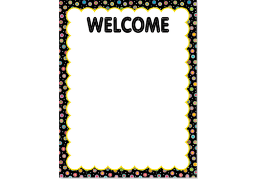 Creative Teaching Press Core Decor Welcome Chart NEW!