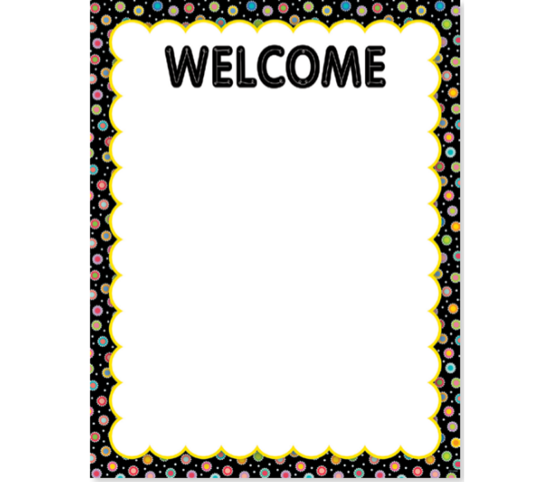 Core Decor Welcome Chart NEW!