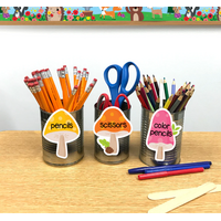 Woodland Friends Mushroom Medley  3 Inch Designer Cut-Outs