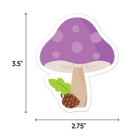 Woodland Friends Mushroom Medley  3 Inch Designer Cut-Outs