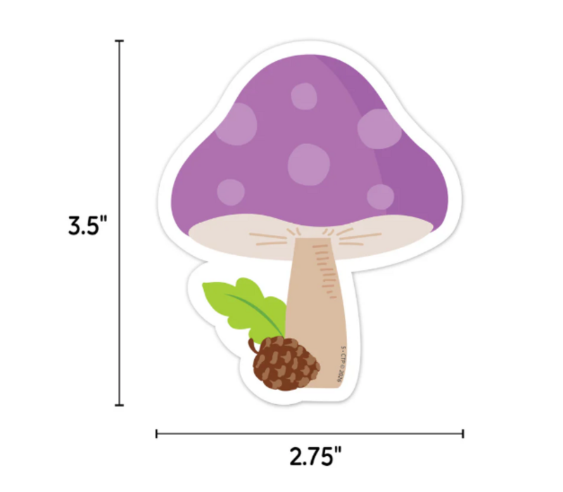 Woodland Friends Mushroom Medley  3 Inch Designer Cut-Outs