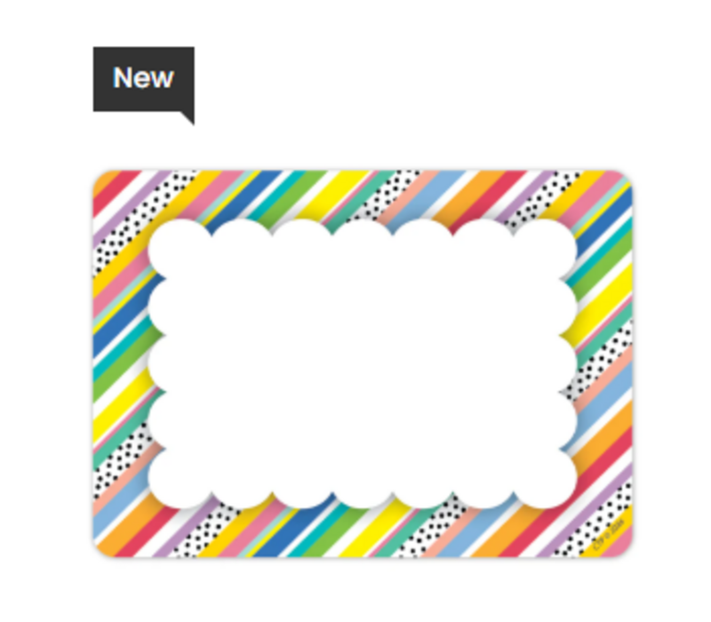 Core Decor Stripes and Dots  Labels/ Name Tags