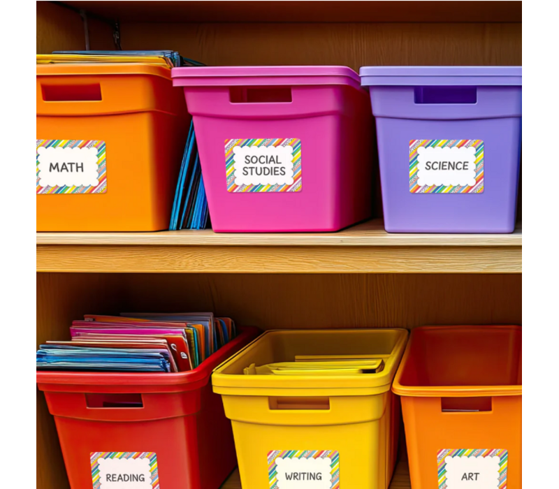 Core Decor Stripes and Dots  Labels/ Name Tags