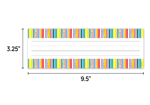 Creative Teaching Press Core Decor Stripes and Dots Name Plates