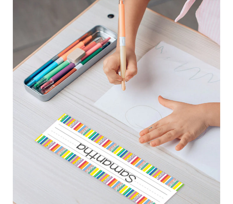 Core Decor Stripes and Dots Name Plates