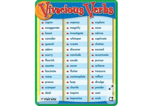 Carson Dellosa Vivacious Verbs (D)