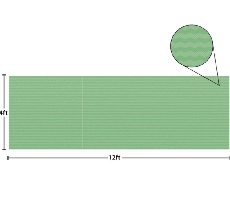 Better than Paper - Green Scallops  Bulletin Board Roll