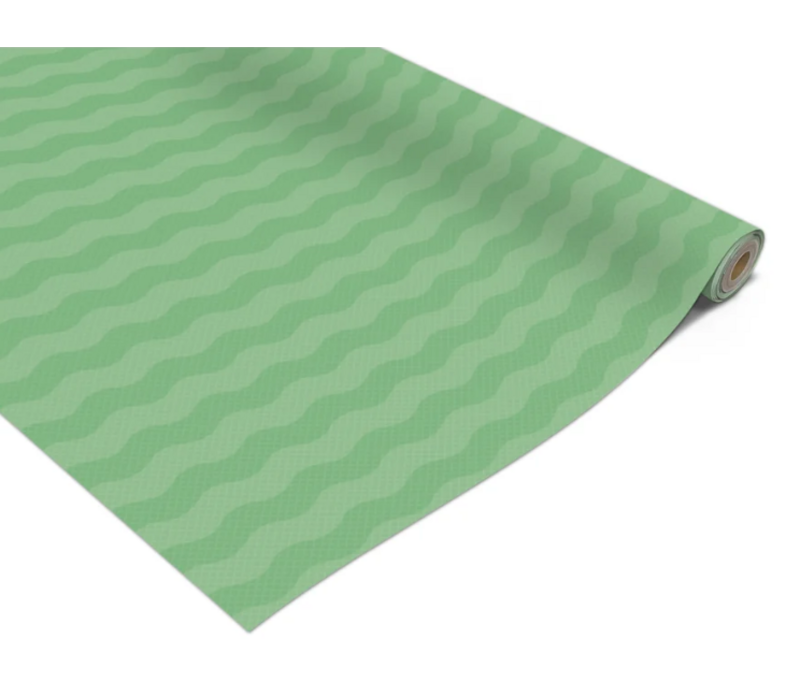 Better than Paper - Green Scallops  Bulletin Board Roll