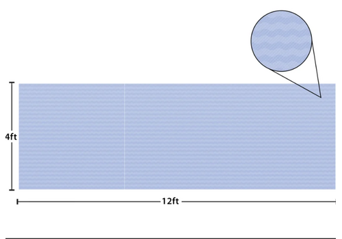 Teacher Created Resources Better than Paper - Blue  Scallops  Bulletin Board Roll