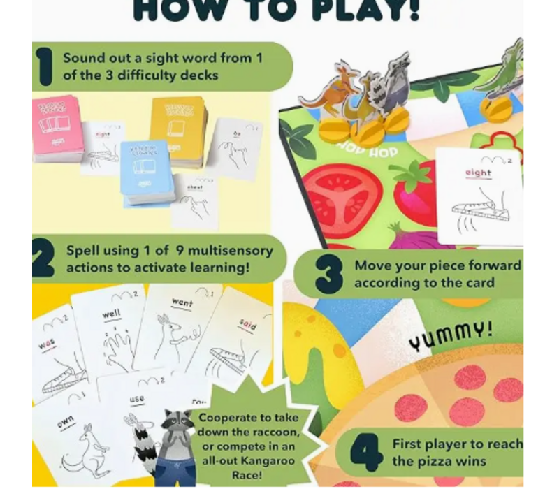 Kangaroo Cravings - A Learn-To-Read Board Game