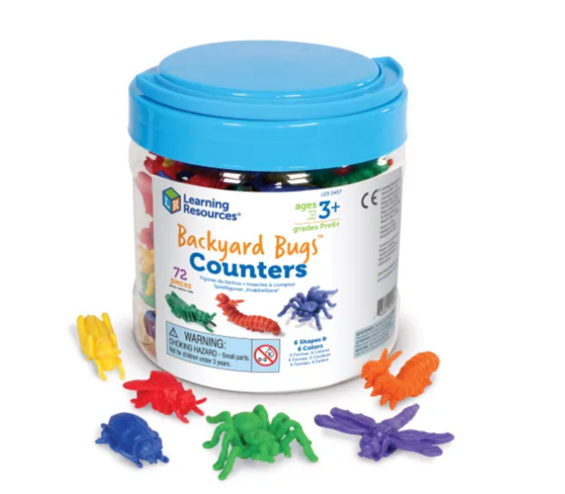 Backyard Bugs Counters, Set of 72