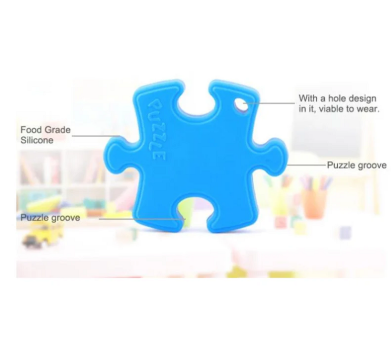 Puzzle Piece Silicone Teether
