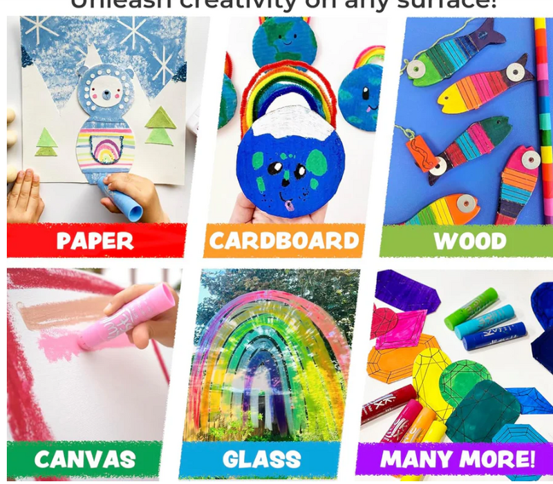 NEW! Kwik Stix Paint Sticks Cuties, Set of 12 Colors