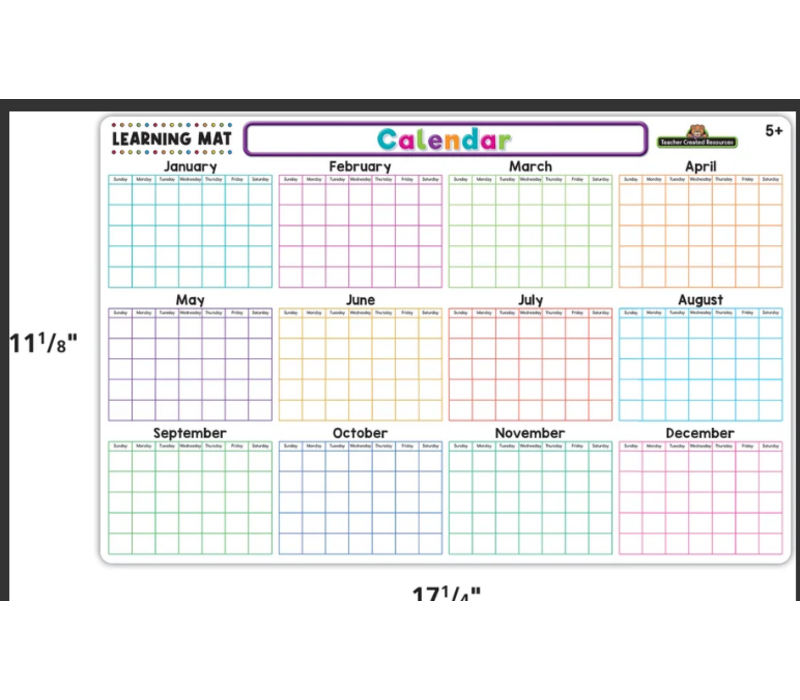 Calendar Learning Mat