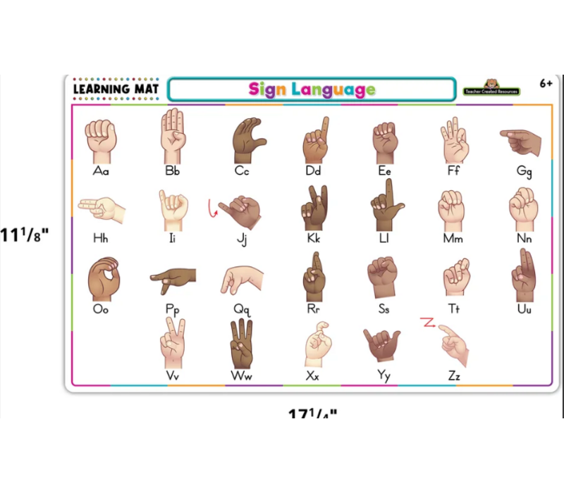 Sign Language Learning Mat