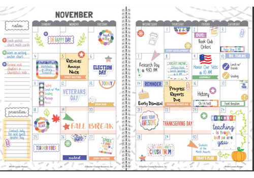 Teacher Created Resources Color Crush Teacher Plan Book