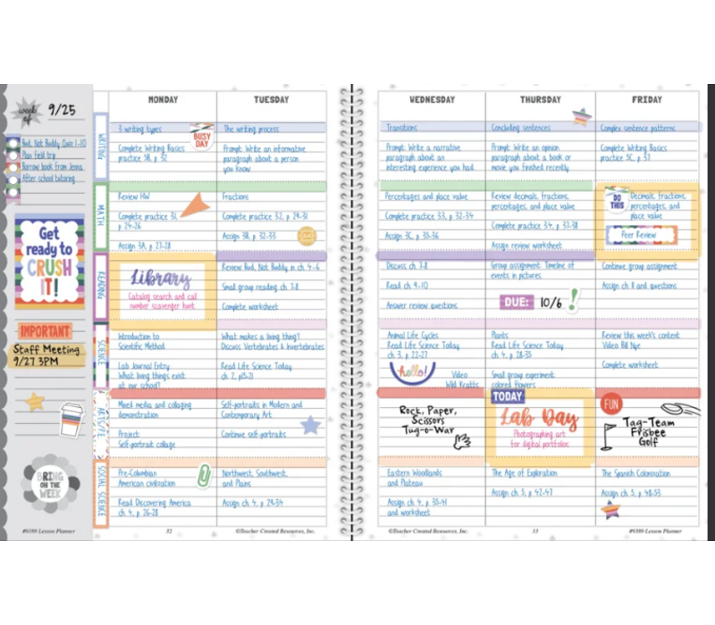 Color Crush Teacher Plan Book