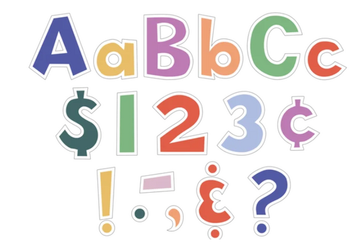 Teacher Created Resources Color Crush 4" Fun Font Letters Combo Pack