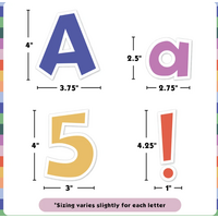 Color Crush 4" Fun Font Letters Combo Pack