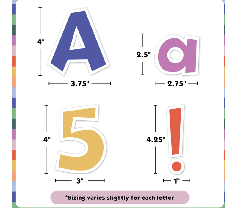 Color Crush 4" Fun Font Letters Combo Pack