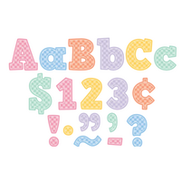 Cool for School Checkers 4" Bold Block Letters Combo Pack