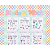 Cool for School Checkers 4" Bold Block Letters Combo Pack