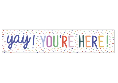 Teacher Created Resources Color Crush Yay! You’re Here! Banner