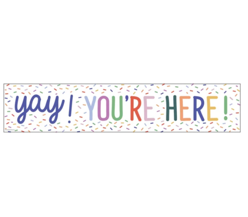 Color Crush Yay! You’re Here! Banner