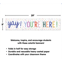 Color Crush Yay! You’re Here! Banner