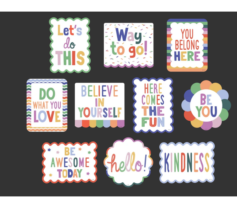 Color Crush Positive Sayings Accents