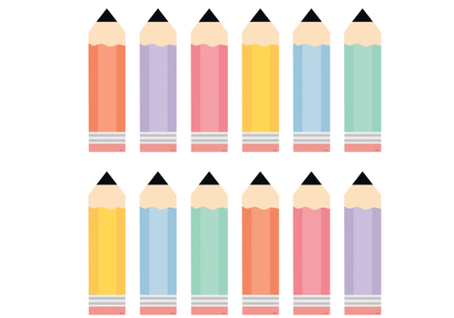 Teacher Created Resources Cool for School Pencils Accents